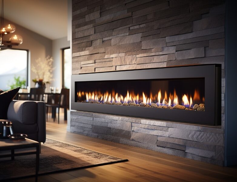 Ignite ambiance with Dreifuss Fireplaces' Linear Gas Fireplace – where style meets warmth.
