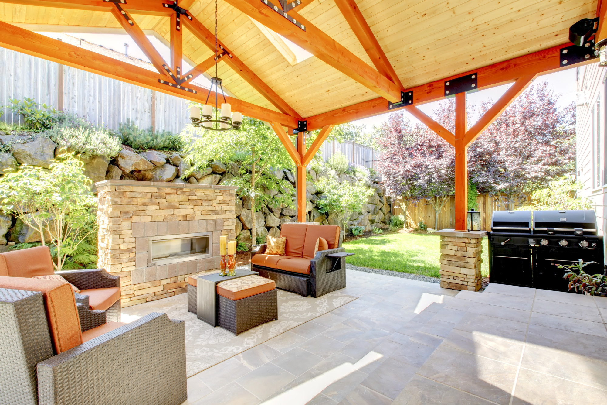 outdoor fireplace ideas