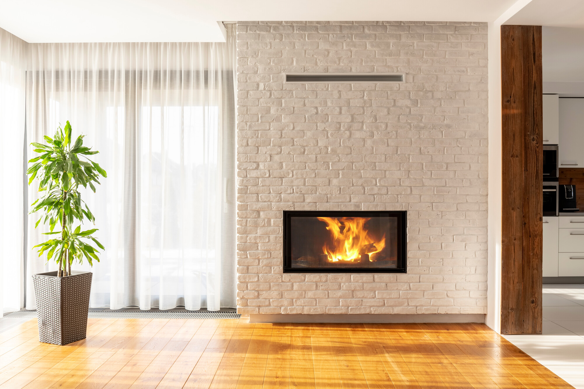 linear fireplace ideas