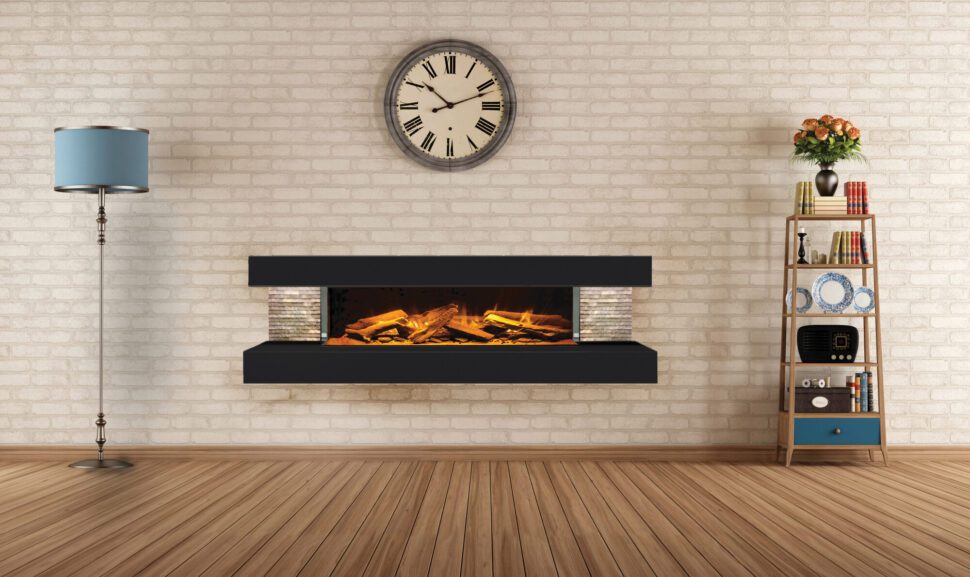 linear fireplace