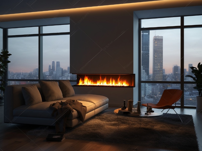 Electric Fireplace in living room