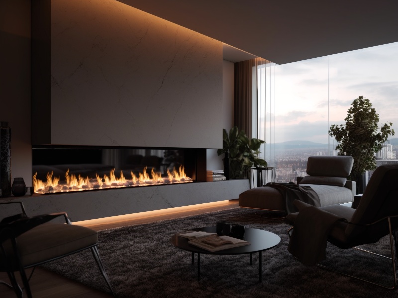 Luxury Fireplace in Room