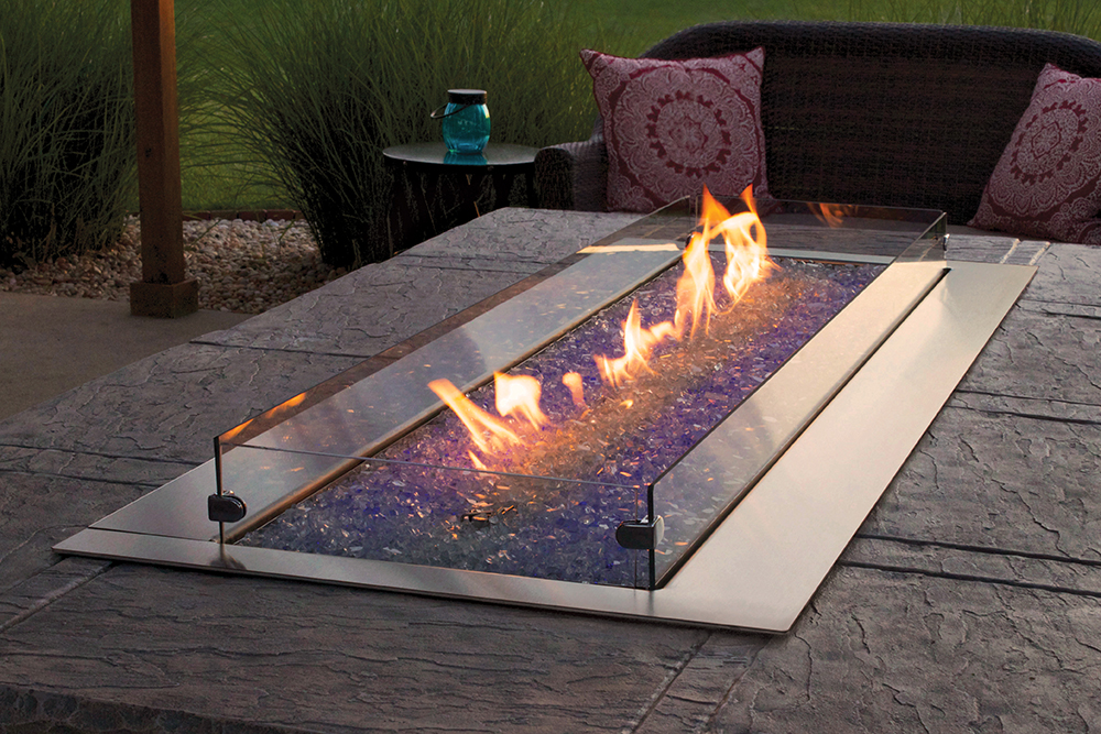 Outdoor Linear Fire Pit