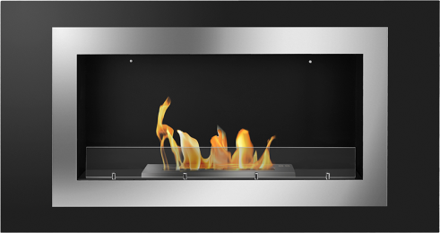 Wall Mounted Ethanol Fireplace Bioethanol Heater Stove Fire with