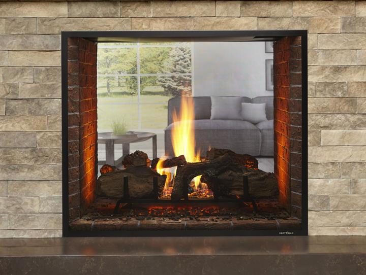 Heat & Glo Slimline Direct Vent Gas Fireplace - American Heritage Fireplace