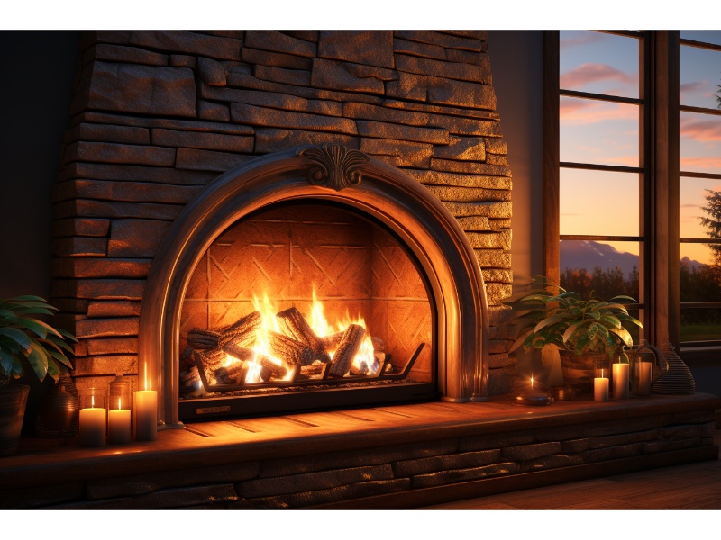 Image of hardwood logs, like oak and maple, ideal for long-lasting fires.