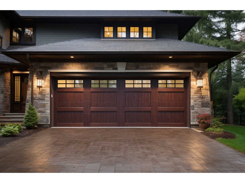 Customizable design options for insulated garage doors with windows to match any home style.
