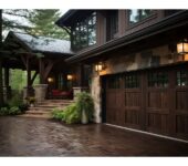 A properly locked garage door, providing the ultimate security.