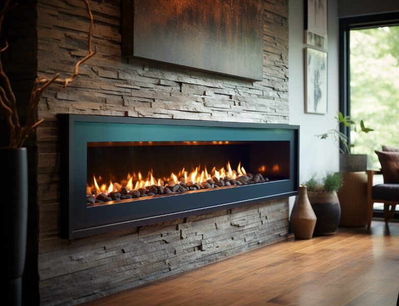 Make a statement in style with Dreifuss Fireplaces' Linear Gas Fireplace - where design meets coziness.