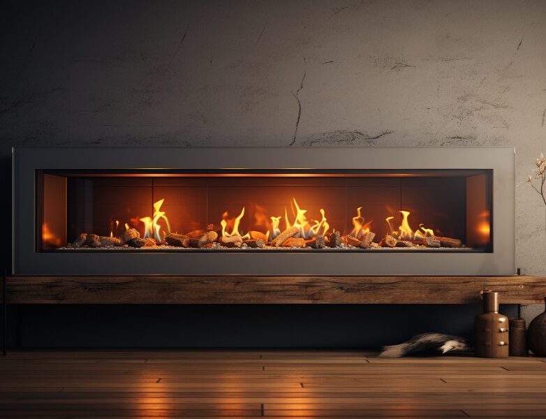Elevate your space with Dreifuss Fireplaces' Linear Gas Fireplace—modern design, warmth, and style in one.