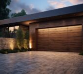 Elegant 2 car garage door enhancing a home's curb appeal with modern design.