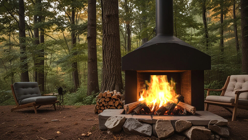 Brown and Pink Noise Crackling Nature Sounds in the Woods for Sleeping, Relaxing, Stress Relief