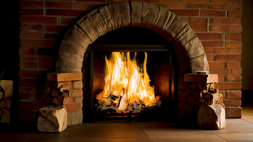 Cozy Fireplace Serenity Sparkling Flame & Crackling Sounds for Relaxation, Meditation, and Sleep