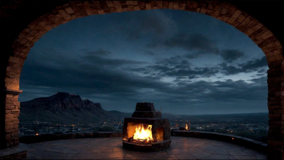Cozy Fireplace with Crackling Sounds and Aesthetic Music that helps you sooths your Stress