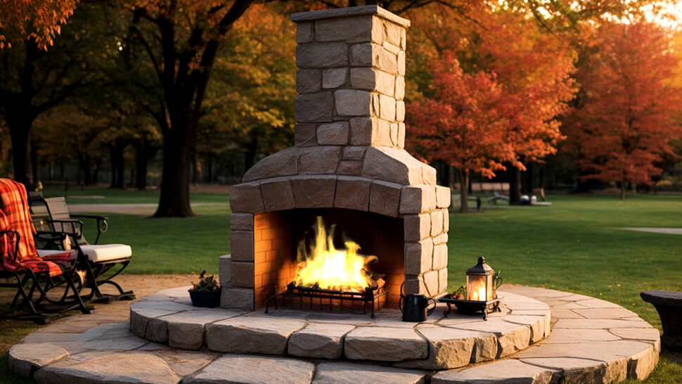 Cozy Fireplace with Nature and Crackling Sounds Good for Relaxing, Sleep Pink and Brown Noise