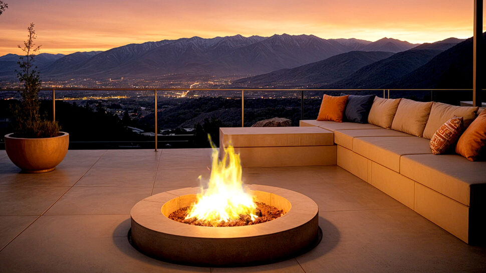 Cozy House Party Jazz Music and Warm Fire Crackling Ambience