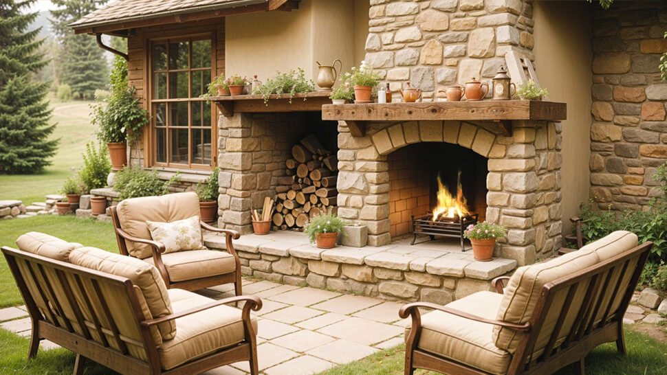 Cozy Jazz Fireplace Crackling Fire & Smooth Music for Relaxation