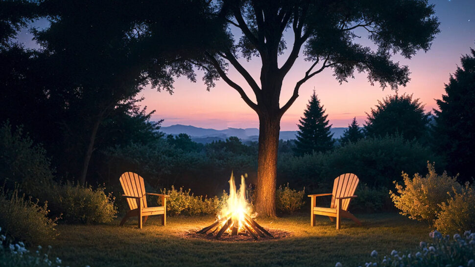 Cozy Night Forest Bonfire Relaxation Sounds 10 Hours