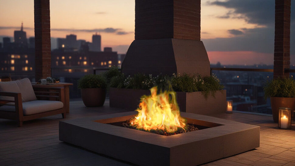 Relaxation with Crackling Sounds of an Outdoor Fire