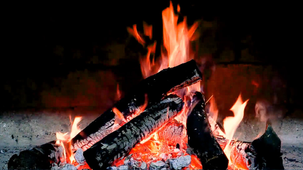 HD Fireplace Flame Relaxing Crackling Sounds for Sleep and Meditation Fireplace Ambience