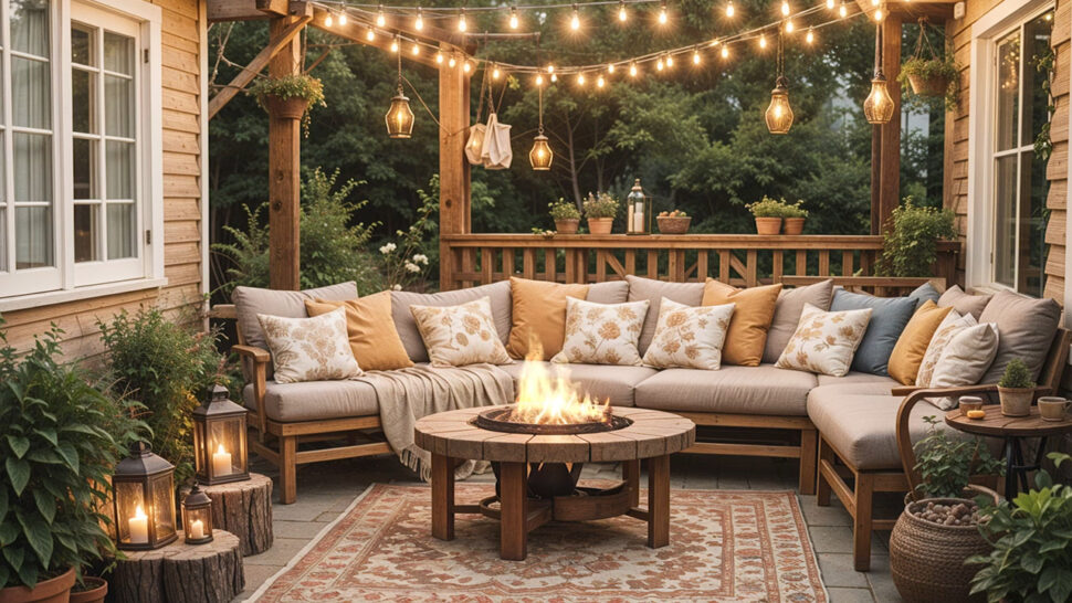 Jazz Music and Fire Crackling Cozy House Party Ambience