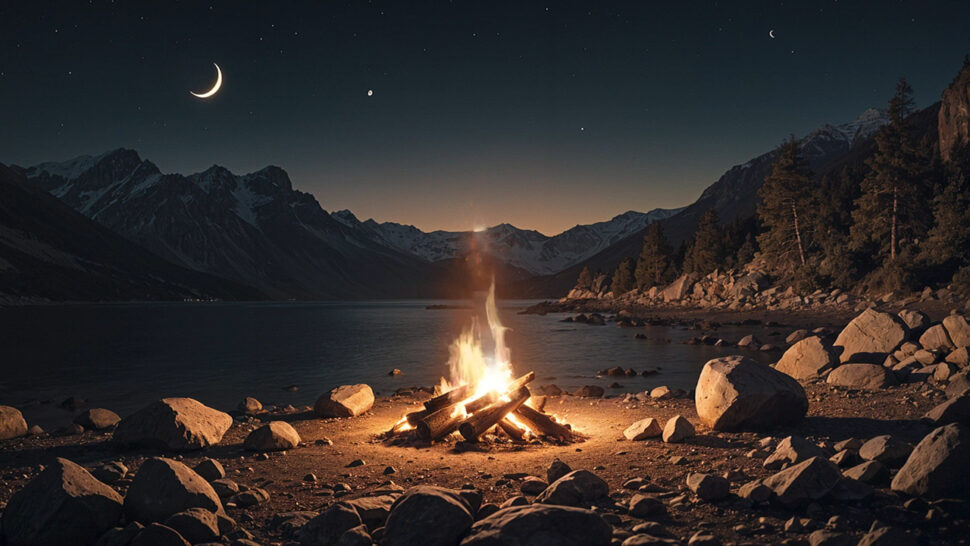 Relaxing Crickets and Bonfire Sounds for Meditation and Sleep