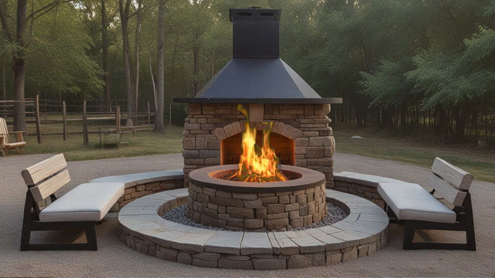 Outdoor Fire Pit Serenity Relaxing Crackling Sounds of a Cozy Fire