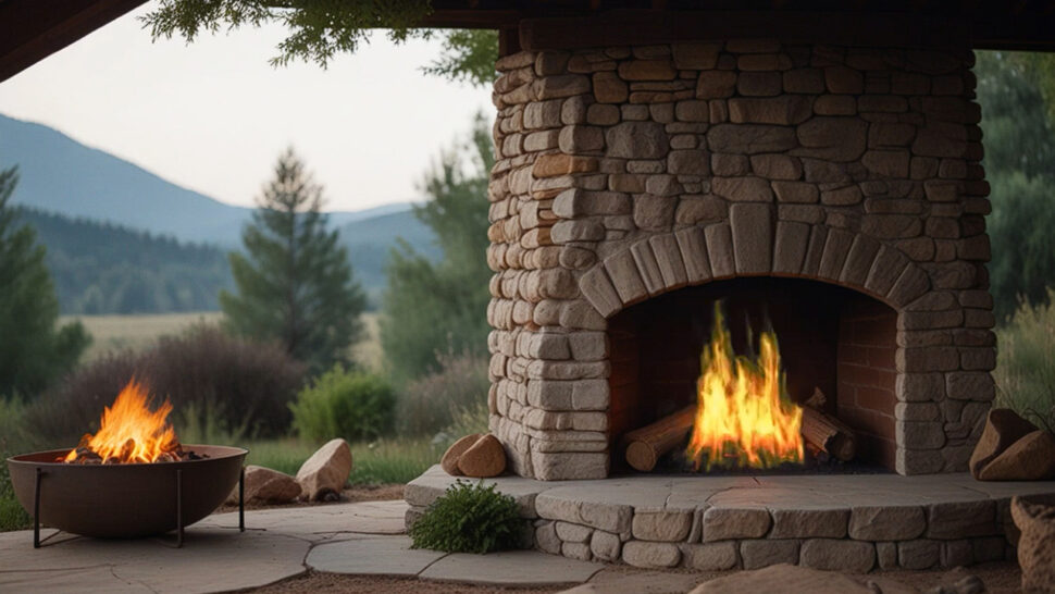 Outdoor Fireplace Relaxation Crackling Sounds in Nature for Better Sleep