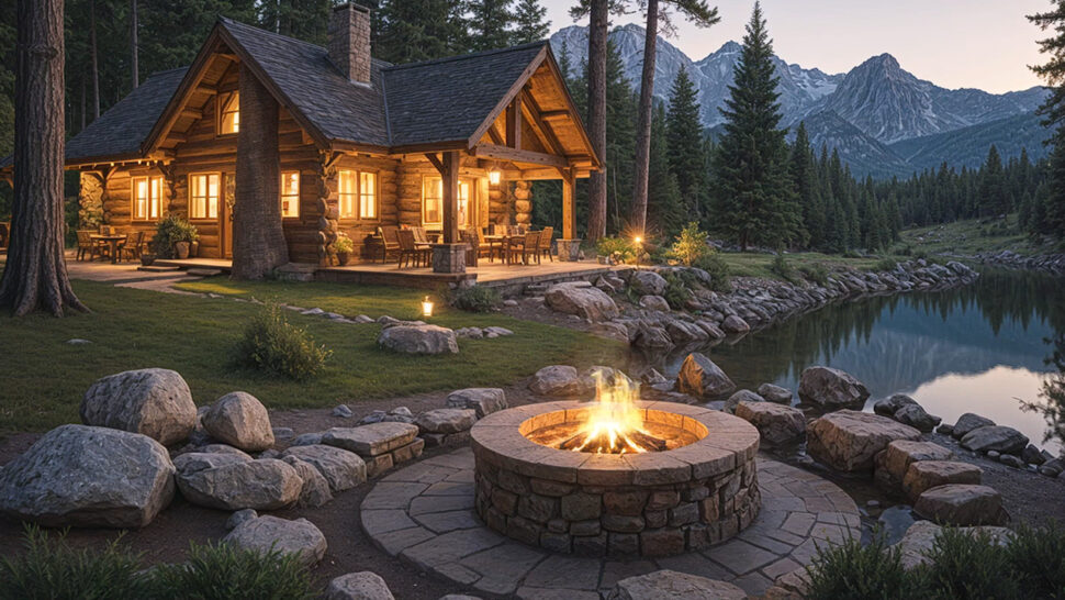 Peaceful Relaxation Bonfire Sounds and River Bliss