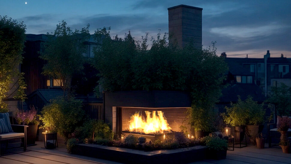 Relaxing Music and Crackling Sound in the Night with Cozy Fireplace for Sleep & Stress Brown Noise
