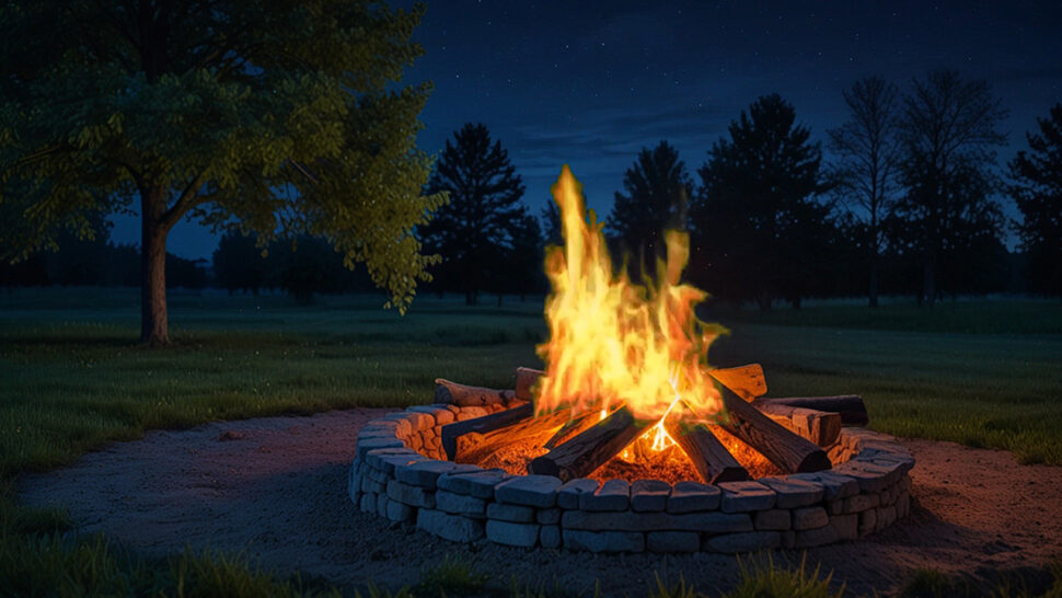Relaxing Nature Sounds Owls and Cricket at the Night to Help You Sleep and Meditate Bonfire