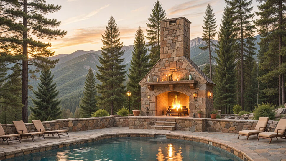 Summer Poolside Serenity Smooth Jazz & Crackling Fireside Ambiance for Chill-Out Moments