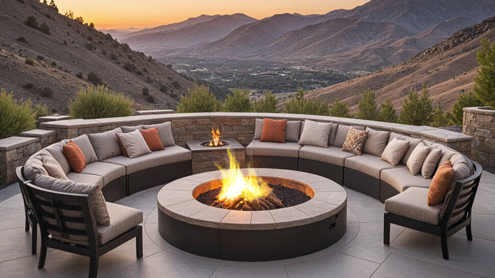 Sunny Mornings with Fireplace Sounds & Beautiful Relaxing Music HD