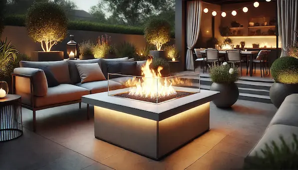 Dreifuss Outdoor Fire Table