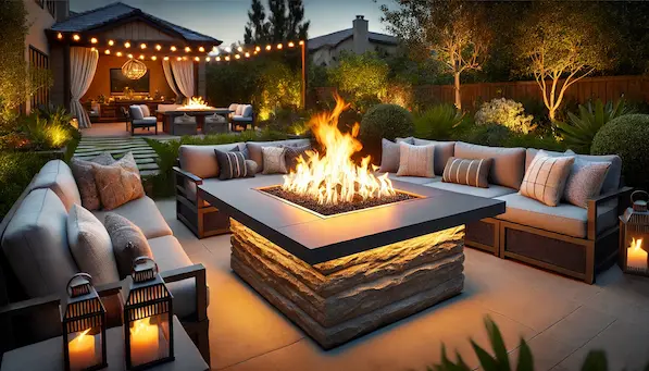 Dreifuss Outdoor Fire Table