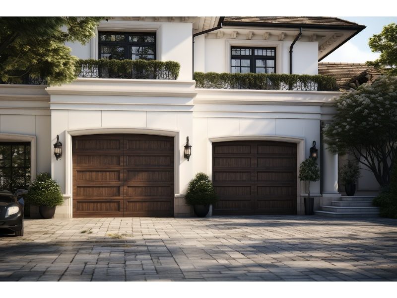 Elegant and durable pro garage doors adding curb appeal to a residence.