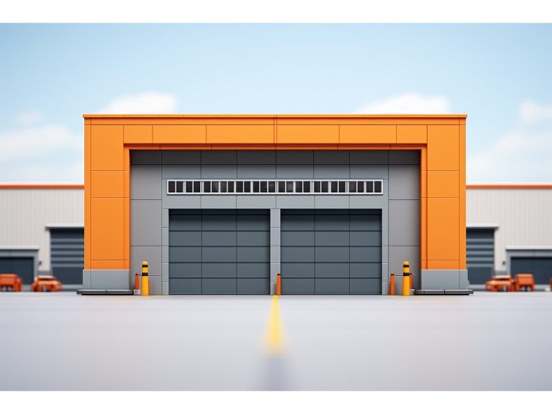 Steel 10x10 roll-up garage door offering high security and durability.